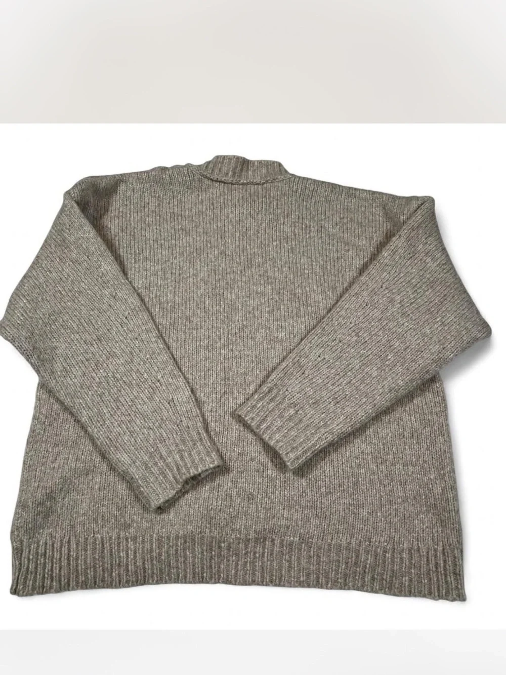 J Crew Sweater Women’s Sz‎ XL Button Shoulder Knit Pullover Wool Blend